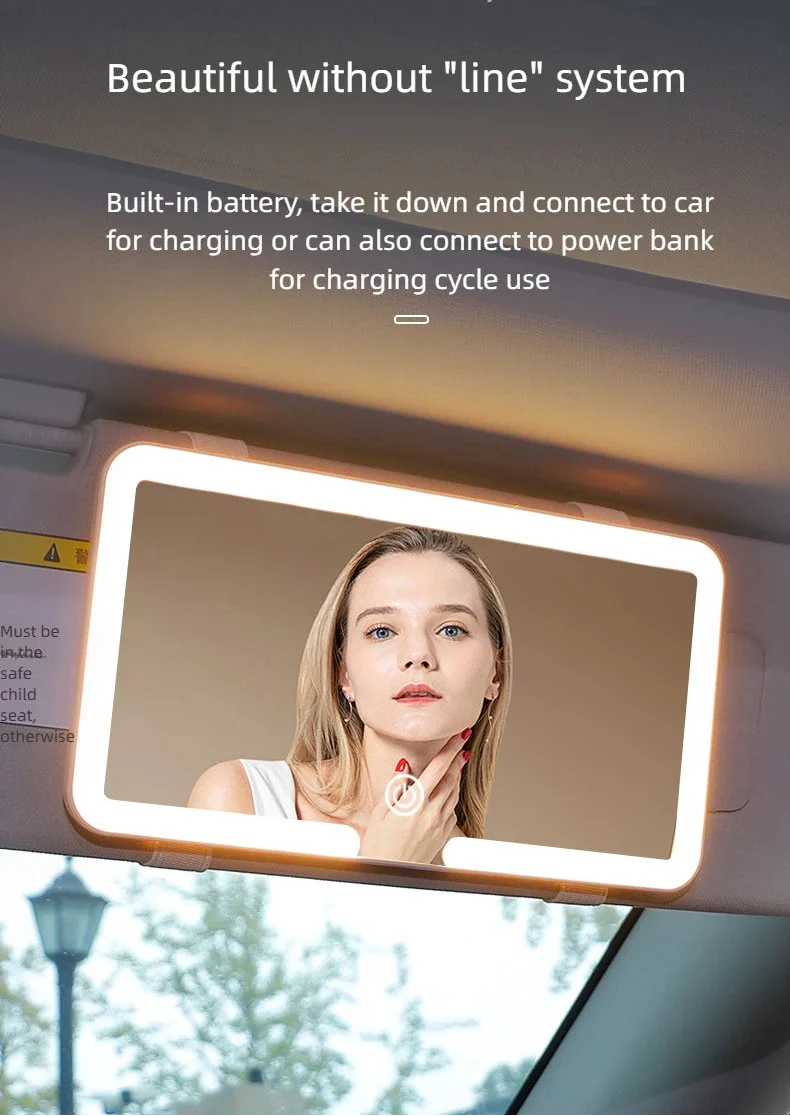 LumiView LED Car Vanity Mirror