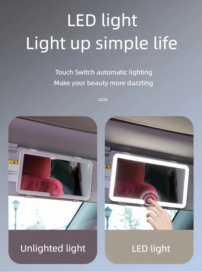 LumiView LED Car Vanity Mirror