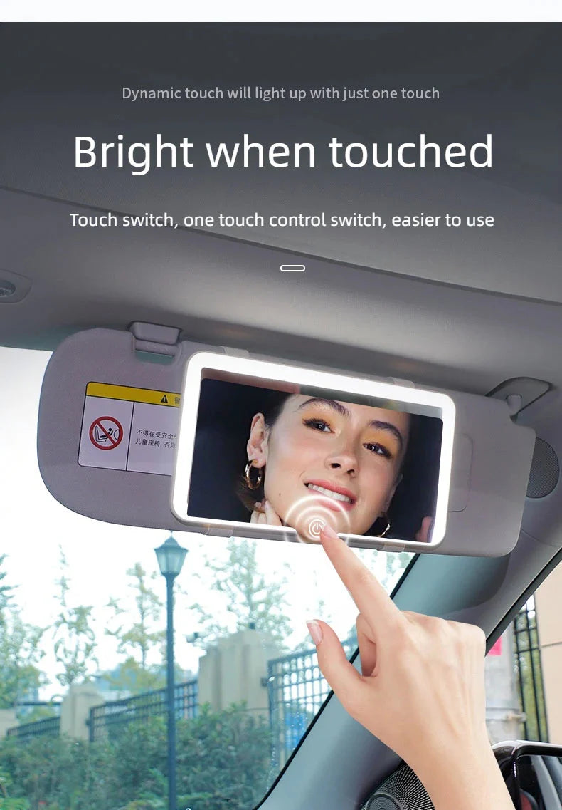 LumiView LED Car Vanity Mirror