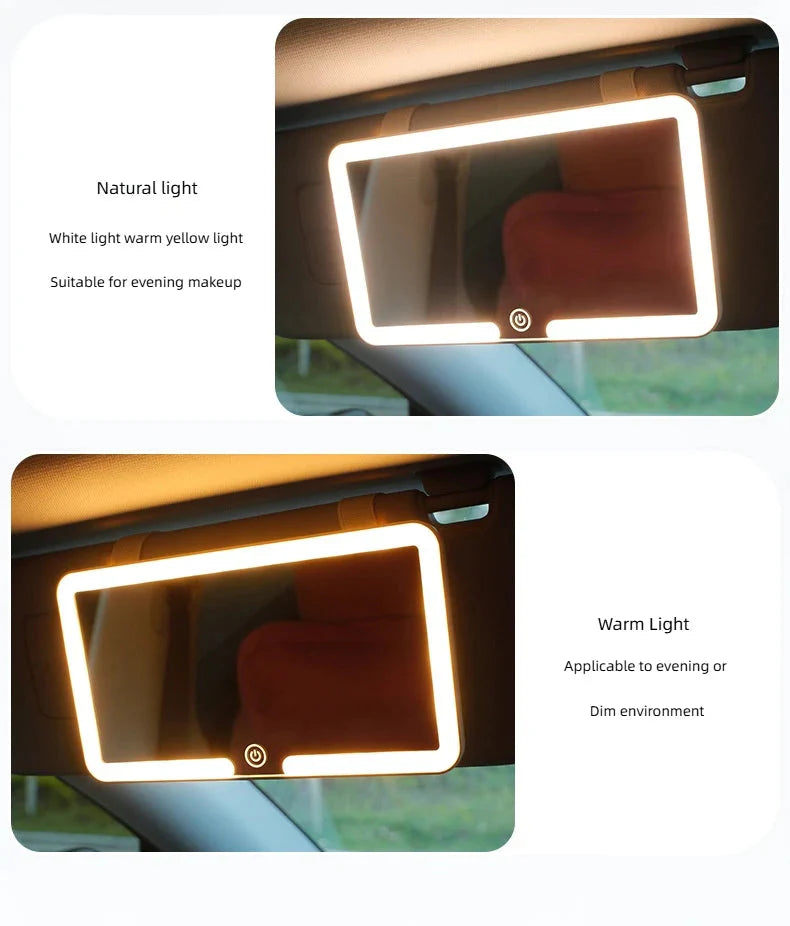 LumiView LED Car Vanity Mirror